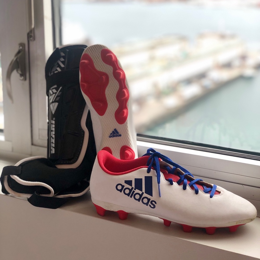 Adidas Women's Soccer Cleats and Shinguards